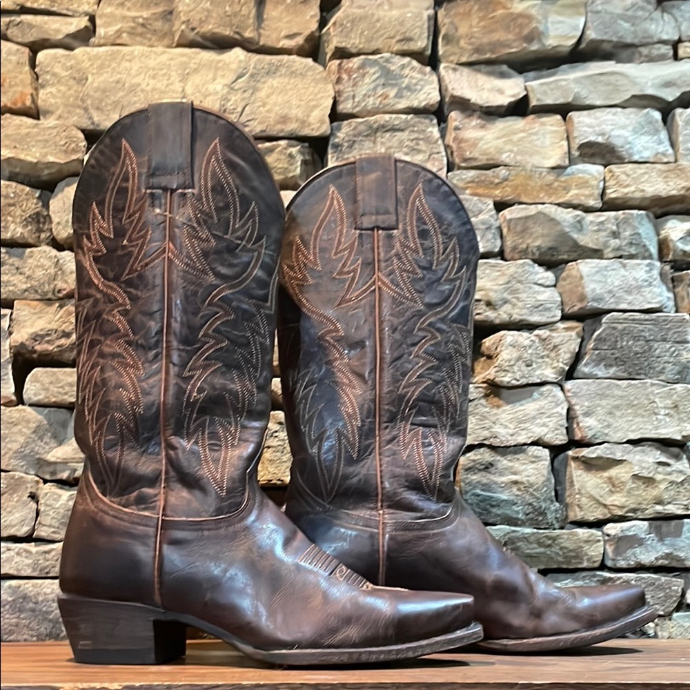 Idyllwind Brown Leather Western Heeled Cowboy Boots